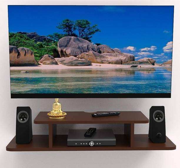 STUFFBOX TV Entertainment Unit Shelf | Floating TV Stand for Set Top Box, WiFi Router Engineered Wood TV Entertainment Unit