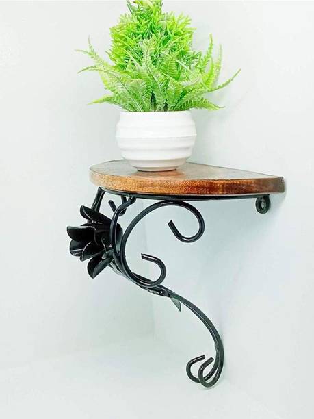 ATHREEDECORE RACK SHELVE FOR WALL DESIGNING OF BED ROOMS,LIVING ROOMS Wooden, Iron Wall Shelf