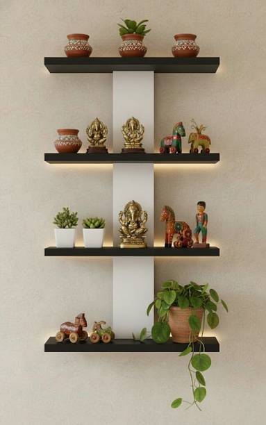 NationalArts Wooden Wall Shelf Home Decor MultiPurpose Display Rack for Room Books Plants Wooden Wall Shelf
