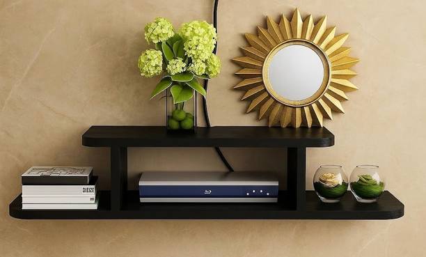 N P HANDICRAFTS TV Setup Box Stand | TV Set UP Box Holder | led Remote Holder | WiFi Router MDF (Medium Density Fiber) Wall Shelf