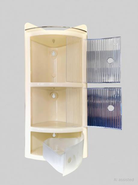 Grace Fine Ware corner shelf cabinet for bathroom Plastic Wall Shelf