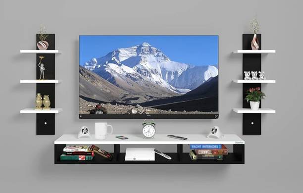 LIBRATRADER TV Cabinet for Bedroom in 55 inch TV Entertainment Unit Engineered Wood TV Entertainment Unit