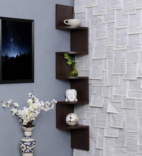 EFA HANDICRAFTS Wooden Wall Shelf
