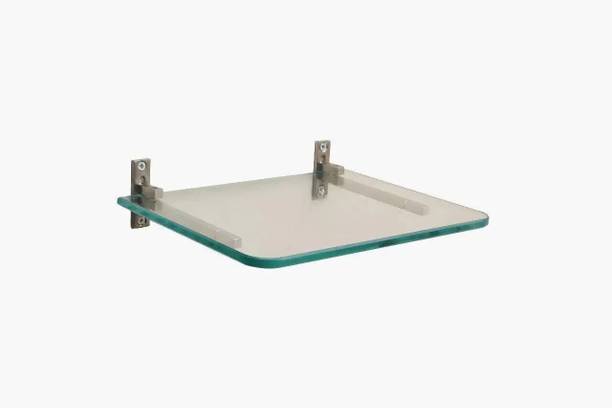 Dhani Creations Wi-Fi Stand / Cordless Phone Stand / Wall Mount /Pooja Stand Glass Wall Shelf