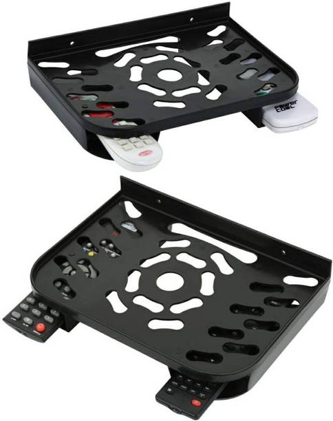 onum Setup Box Stand/Wi-Fi Router/Setup Box Stand Wall Mount Strong Wall Shelf Plastic Wall Shelf