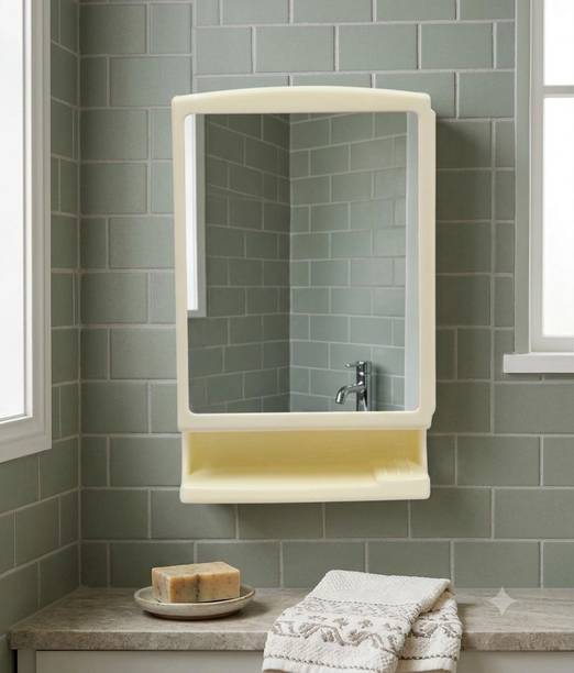 Oath Vision Basin And Sanitary Wares Sristy & Sons Mirror Cabinet_03 Wall Mount Plastic Wall Shelf