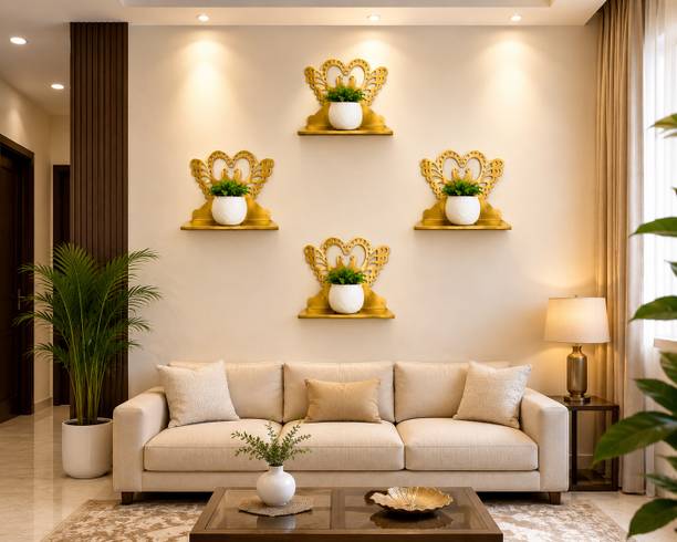 anucrafts Wooden Wall Shelf