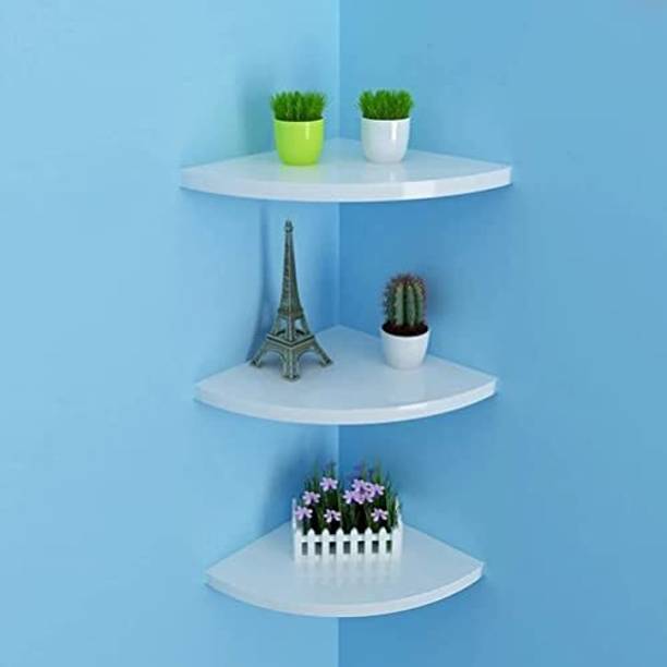 Livster Wooden Look MDF Corner Molding | Durable & Stylish MDF (Medium Density Fiber) Wall Shelf