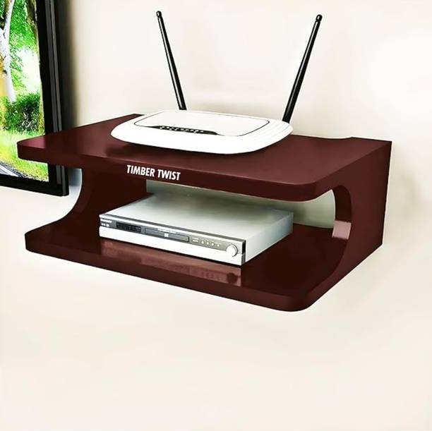 TIMBER TWIST SET TOP BOX SATND MDF (Medium Density Fiber) Wall Shelf