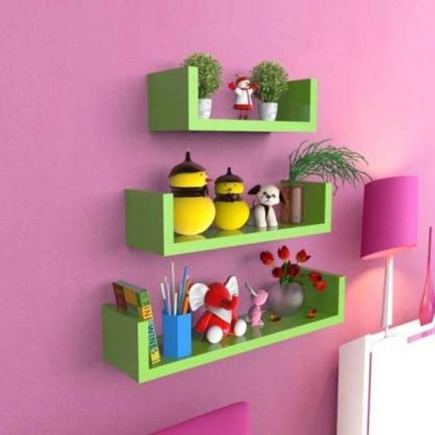 Mark Wood New Wall Mount New Plus Shaped Engineered Wood Display Unit