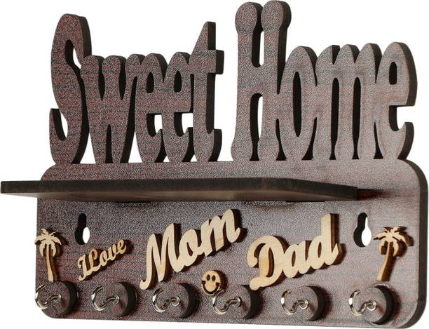 FMSA4 rack shelf new dishing home decode hook of 6 single rack shalf Wooden Wall Shelf