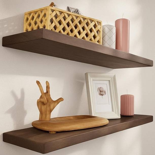 WOOD 49 18X6X2BP-158 Wooden Wall Shelf