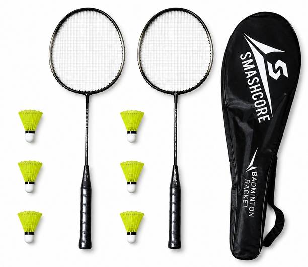 Smashcore Sports Smashcore Power Series Black Strung Badminton Racquet
