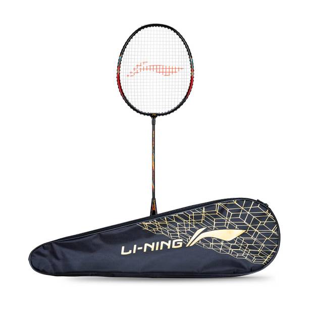 LI-NING Smash XP 60 IV Badminton Racket (Set of 1 + 1 Full Cover) (Strung, Black/Pink) Multicolor Strung Badminton Racquet
