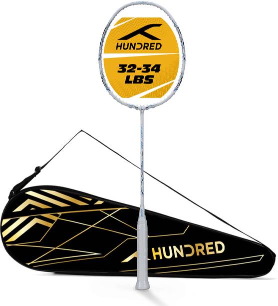 Hundred T-Fusion 300 - 4U White Unstrung Badminton Racquet