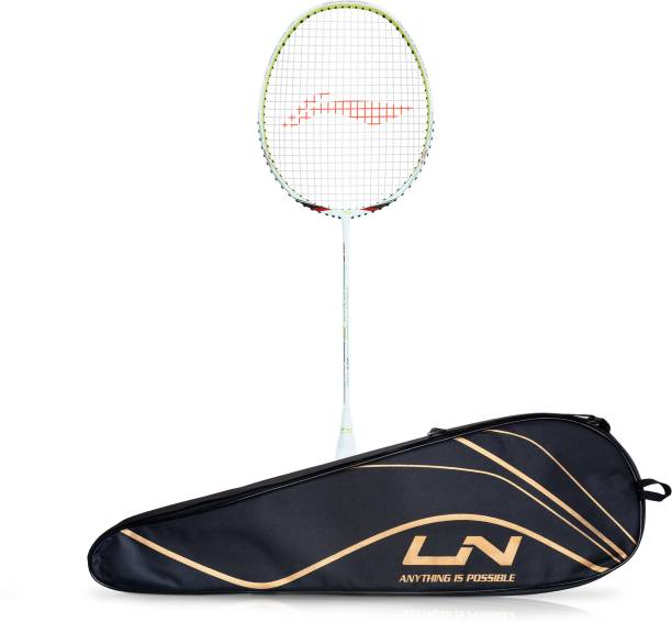 LI-NING Wind Lite 700 White, Red Strung Badminton Racquet