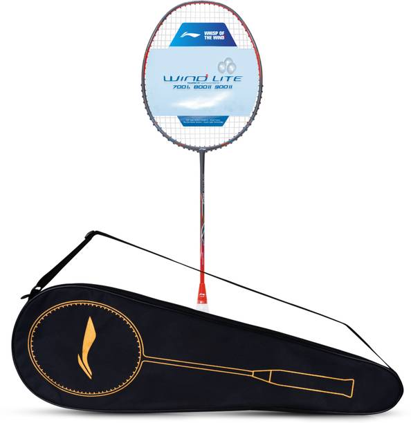 ली-निंग Wind Lite 800 II ग्रे, लाल स्ट्रंग बैडमिंटन रैकेट