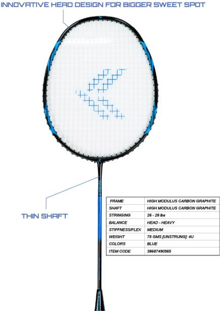 Kaarpa Genesis - B-X Blue Strung Badminton Racquet