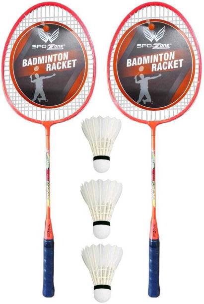 Laksh sports Lightweight Badminton Racquet Orange, Multicolor Strung Badminton Racquet