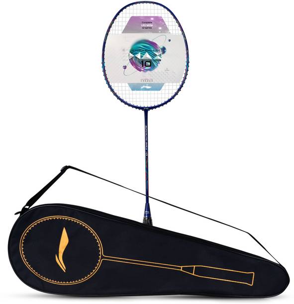 LI-NING G-Force Superlite Max 10 Blue, Silver, Red Strung Badminton Racquet