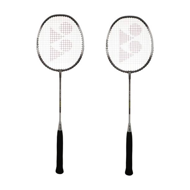 YONEX ZR 100 LIGHT (Dark Charcoal) Black, Silver, Grey Strung Badminton Racquet