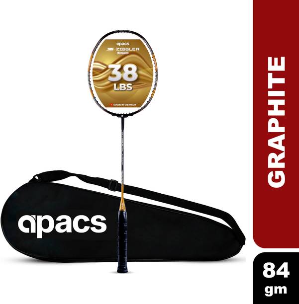 apacs Z-Ziggler Limited Edition (38 LBS) Black, Gold Unstrung Badminton Racquet