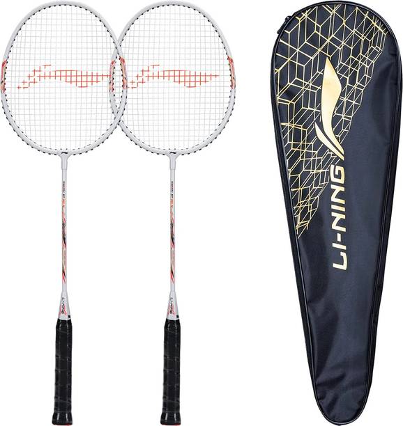 LI-NING Smash XP 90 IV (Set of 2 ) (White/Silver) Multicolor Strung Badminton Racquet