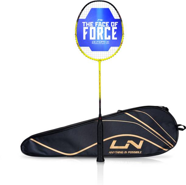 LI-NING G-Force 3800 Ii Superlite Yellow Strung Badminton Racquet