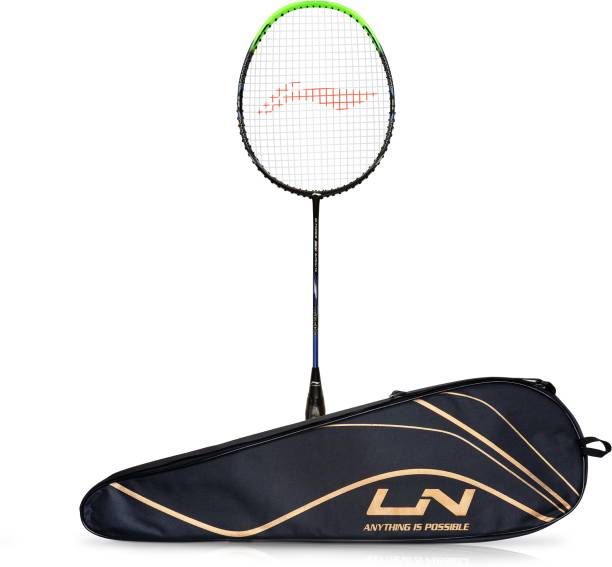 LI-NING G-Force 3500 Superlite Black, Green Strung Badminton Racquet