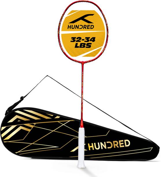 Hundred T-Fusion 300 - 4U Red Unstrung Badminton Racquet