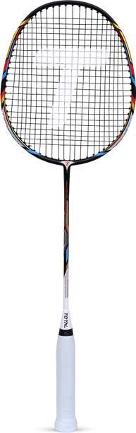 Total sports & fitness Total Turbo-X Graphite Badminton Racket with Full Cover Bag Black Strung Badminton Racquet