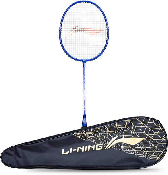 ली-निंग Smash-XP-505 Pro Badminton Racket (Set of 1 + 1 Full Cover) बहुरंगी स्ट्रंग बैडमिंटन रैकेट