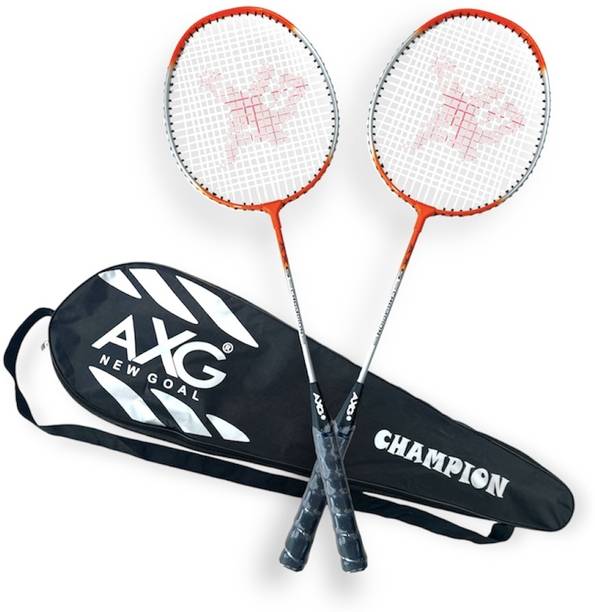 AXG NEW GOAL Isometric Champion Tenacious Wide Body Multicolor Strung Badminton Racquet
