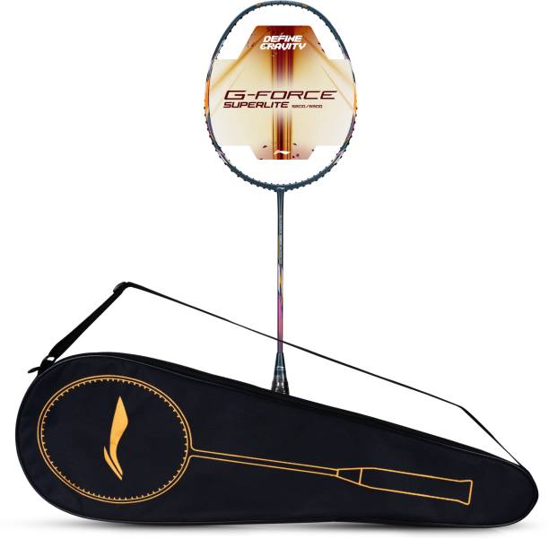 LI-NING G-Force 5900 Superlite Grey, Silver, Pink Strung Badminton Racquet