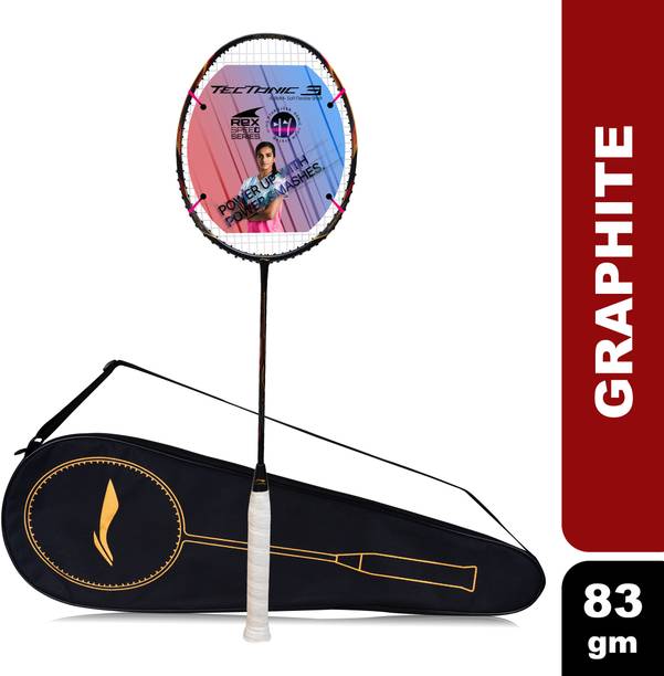 LI-NING Tectonic 3R Black, Gold, Red Strung Badminton Racquet