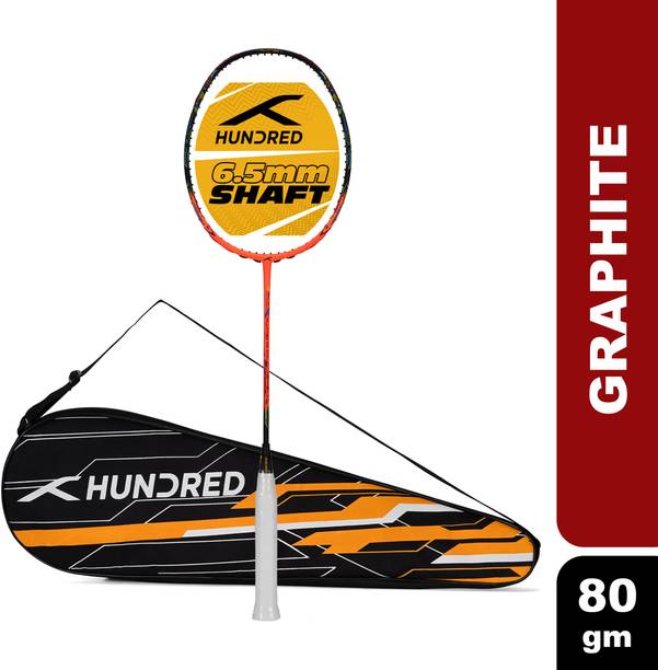 Hundred FLUTTER FF ATTK Orange, Black Unstrung Badminton Racquet