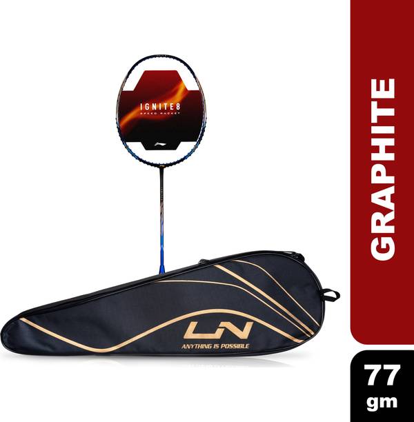 ली-निंग Ignite 8 Japanese Carbon Graphite ग्रे, लाल अनस्ट्रंग बैडमिंटन रैकेट