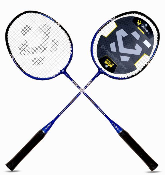 VINEX Vtec 350 Badminton Racquet Lightweight Aluminum Head , Without Carrying Bag Red Strung Badminton Racquet
