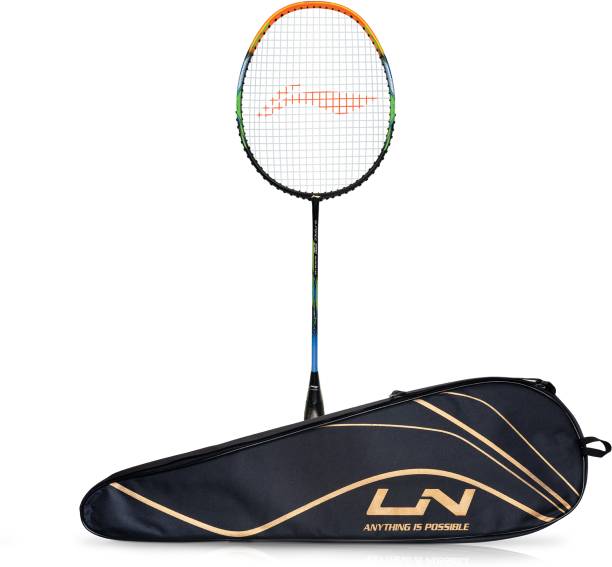 LI-NING G-Force 3700 Superlite Black, Orange Strung Badminton Racquet