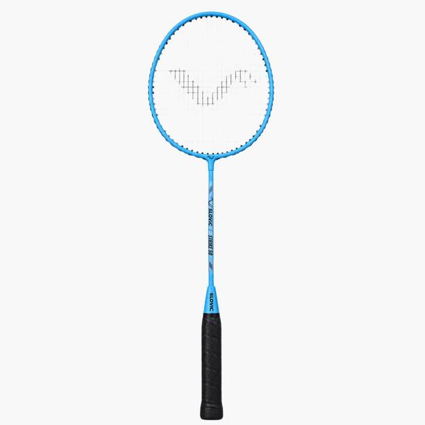 SLOVIC Badminton racquet with Nylon String | Ergonomic Handle with Comfortable Grip | Blue Strung Badminton Racquet