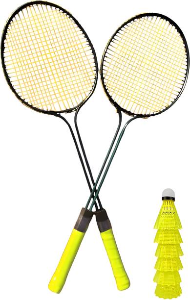 kickmixsports Badminton Raquet Green Strung Badminton Racquet
