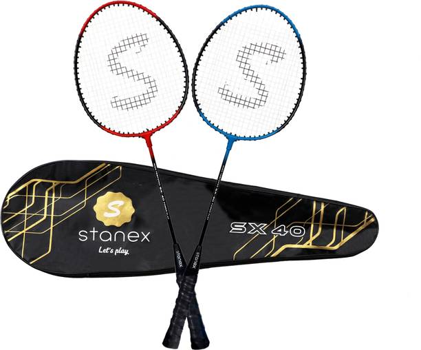 STANEX SX 40 Red, Blue Strung Badminton Racquet