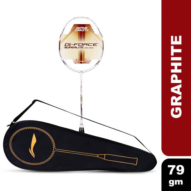 LI-NING G-Force 5900 Superlite White, Red, Black Strung Badminton Racquet