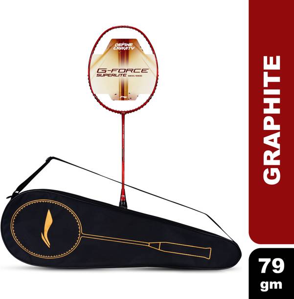 LI-NING G-Force 5900 Superlite Red, Silver Strung Badminton Racquet