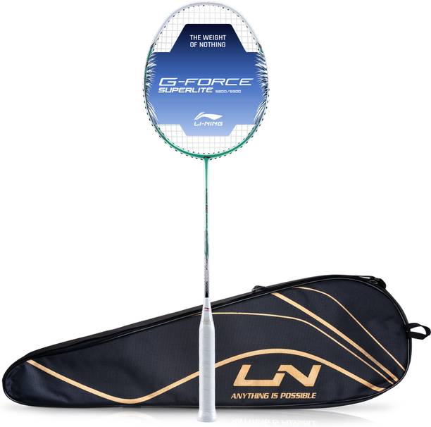 LI-NING G-FORCE 6900 Superlite Green, White Strung Badminton Racquet