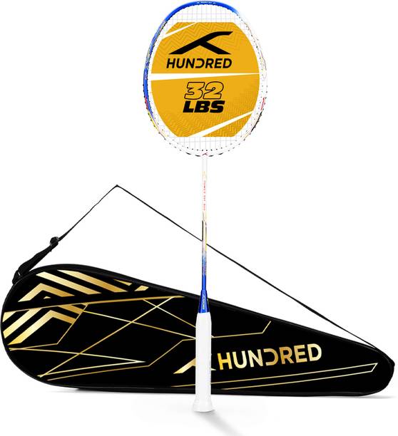 Hundred POWER RAY 900 White Strung Badminton Racquet