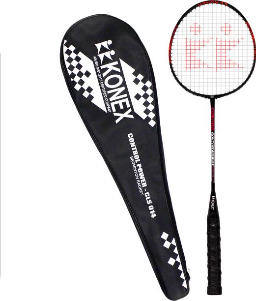 Konex Premium Lightweight Aluminium Composite with Free Full Cover Red Strung Badminton Racquet