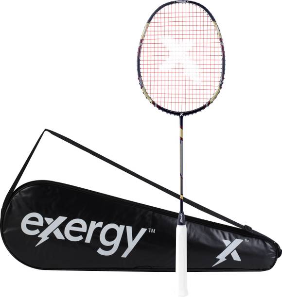 Exergy Hurricane Black Strung Badminton Racquet