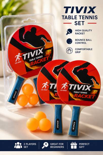 Tivix Storage Bag, Table Tennis Set for /Outdoor Training Blue Table Tennis Blade