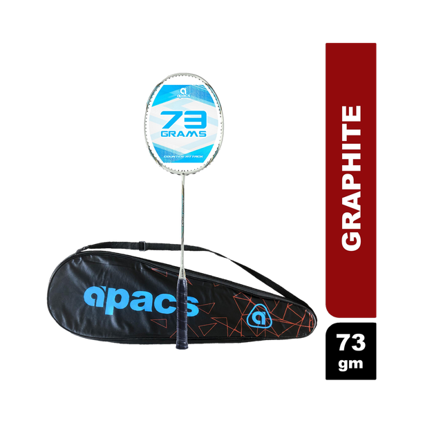 apacs Counter Attack (73G, 35LBS) White, Blue Unstrung Badminton Racquet